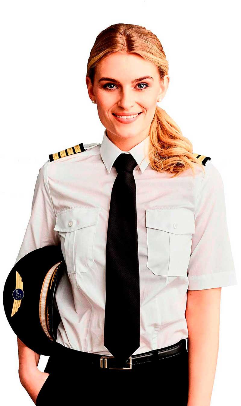 female airline pilot uniform
