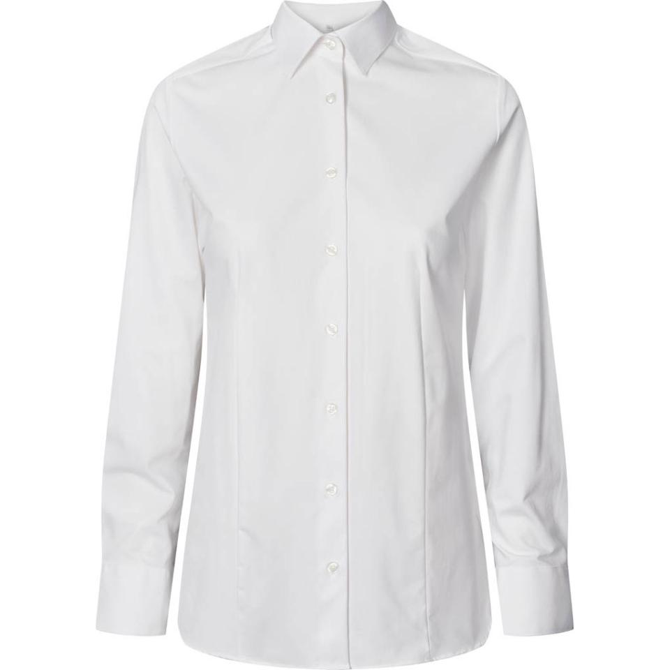 White Anaheim Female uniform shirt with 4-way stretch